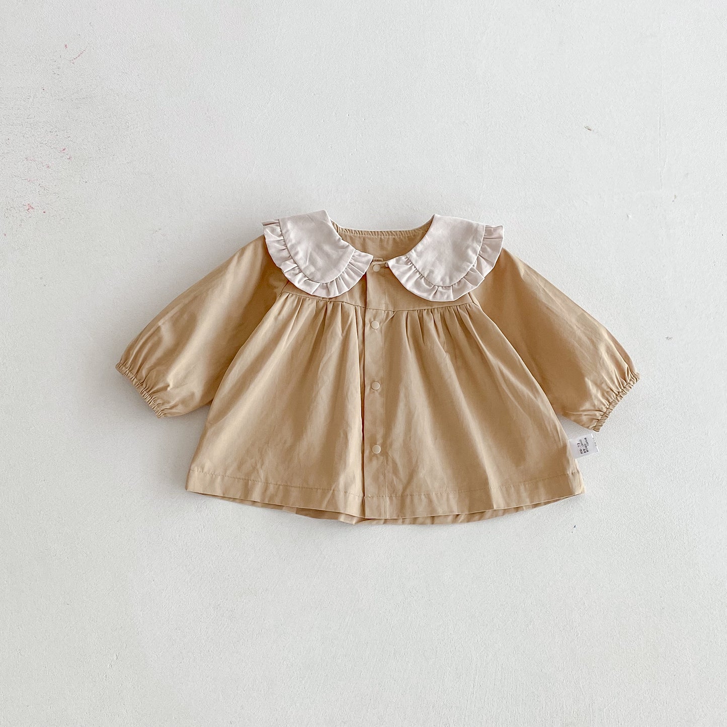 Autumn Arrival Baby Girls Color Patchwork Long-sleeved Onesies and Dress – Princess Sister Matching Set, MyKids-USA®, Baby & Toddler Dresses, MyKids-USA - Size/Age - 66 (3-6M) - Color - Khaki -  -  - TR2510152325-B