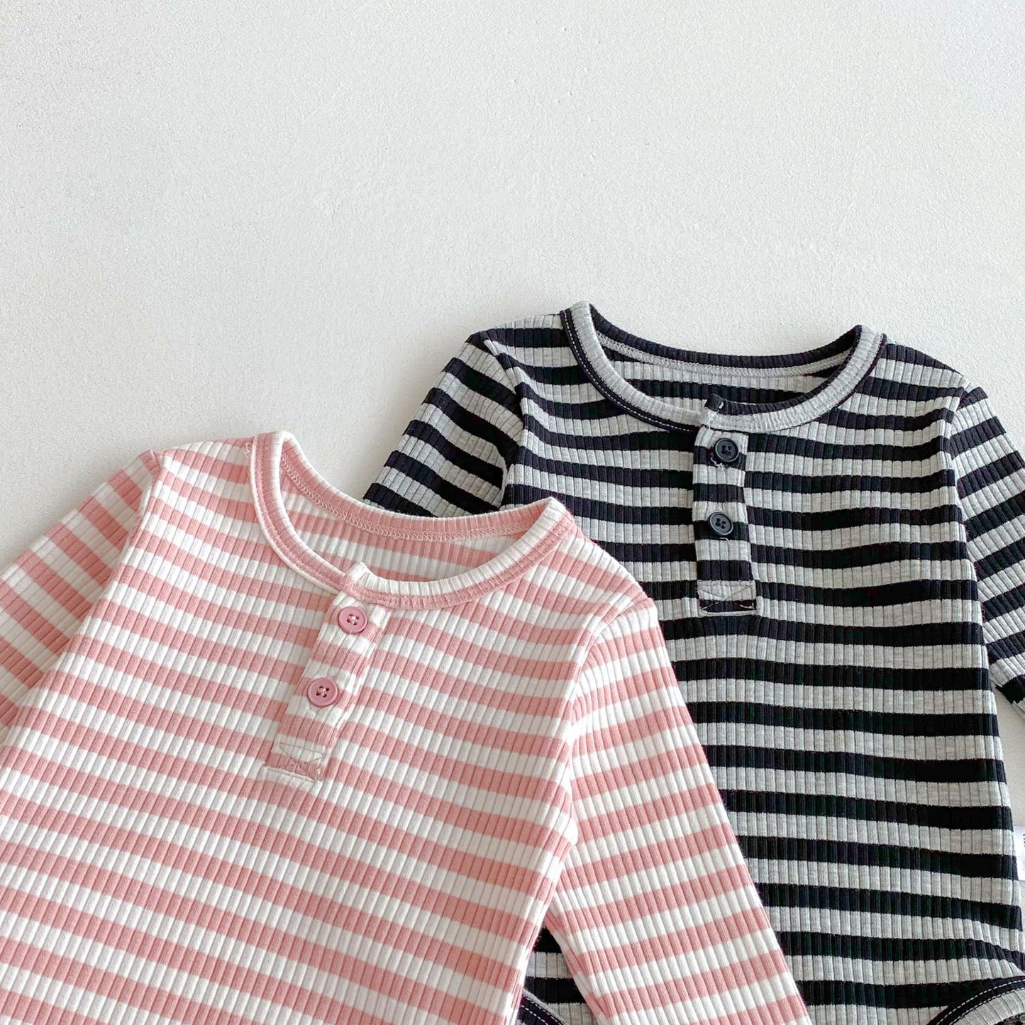 Autumn Arrival Baby Unisex Long Sleeves Striped Onesies, MyKids-USA®, Baby One-Pieces, MyKids-USA -  -  -  -  -  -  - 