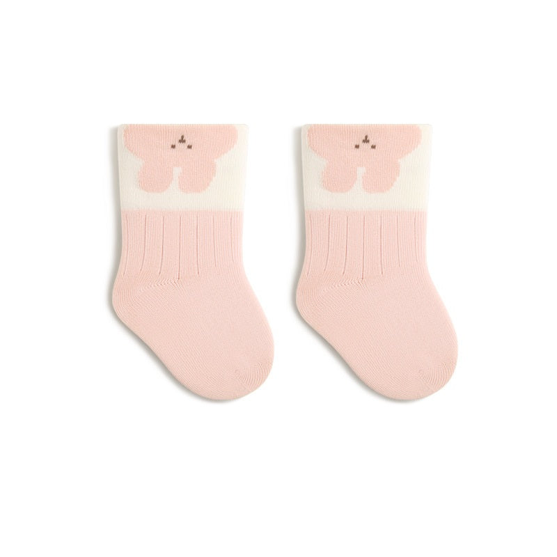 Autumn and Spring Baby Unisex Breathable Animals Cartoon Pattern Color Patchwork Socks, MyKids-USA®, Baby & Toddler Socks & Tights, MyKids-USA - Size/Age - XS (0-6M) - Color - Pink -  -  - TR2601311054-D.