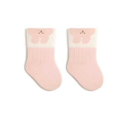 Autumn and Spring Baby Unisex Breathable Animals Cartoon Pattern Color Patchwork Socks, MyKids-USA®, Baby & Toddler Socks & Tights, MyKids-USA - Size/Age - XS (0-6M) - Color - Pink -  -  - TR2601311054-D.