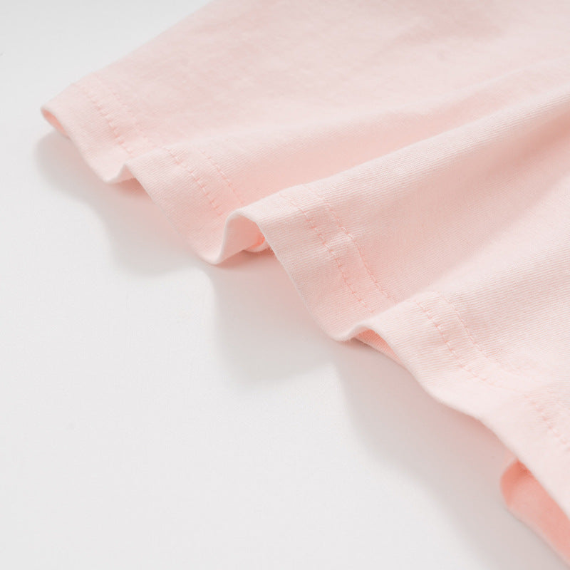 Girls’ Cartoon Floral Giraffes Pattern Short Sleeves T-Shirt In European And American Style For Summer, MyKids-USA®, Baby & Toddler Tops, MyKids-USA -  -  -  -  -  -  - 