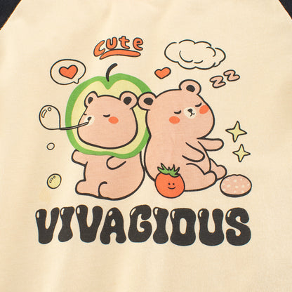 Autumn Baby Kids Boys Letters and Cartoon Print Long Sleeves Crew Neck Cute Top Shirt, MyKids-USA®, Baby & Toddler Tops, MyKids-USA -  -  -  -  -  -  - 