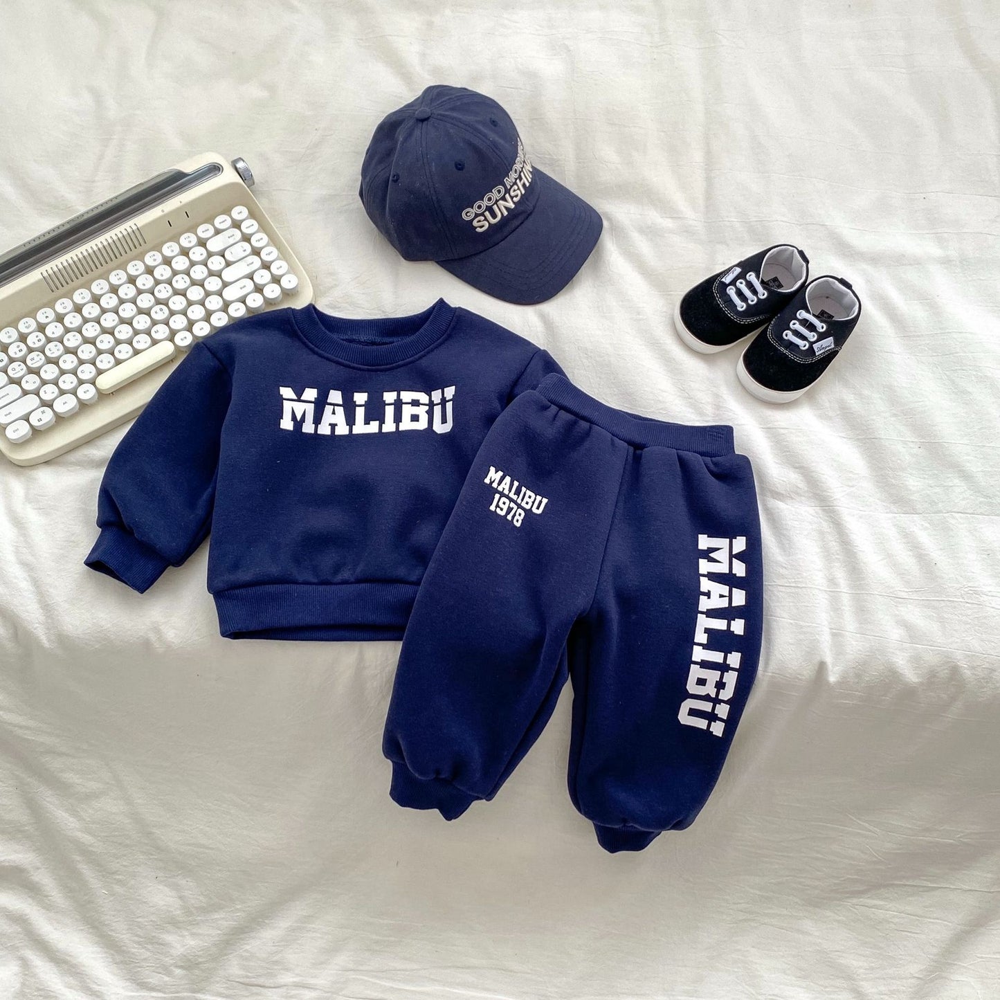 Arrival Autumn Boys Long Sleeves Letters Print Pullover and Versatile Pants – Matching Set, MyKids-USA®, Baby & Toddler Outfits, MyKids-USA - Size/Age - 73 (6-9M) - Color - Navy Blue (Dark Blue) -  -  - TR2411061705-B