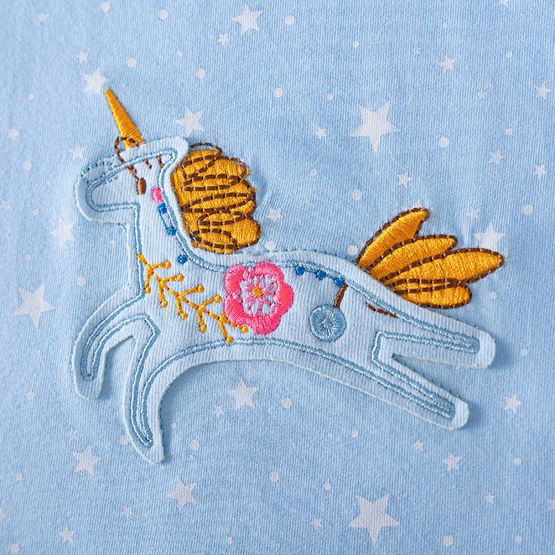 Summer Arrival Baby Girls Cartoon and Stars Pattern Short Sleeves Dress, MyKids-USA®, Baby & Toddler Dresses, MyKids-USA -  -  -  -  -  -  - .