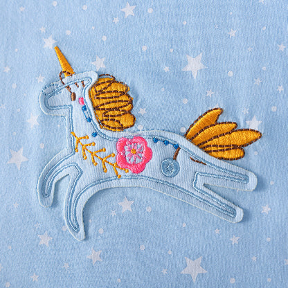 Summer Arrival Baby Girls Cartoon and Stars Pattern Short Sleeves Dress, MyKids-USA®, Baby & Toddler Dresses, MyKids-USA -  -  -  -  -  -  - .