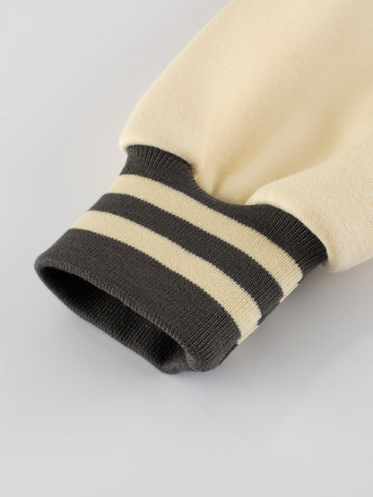 Boys and Girls Letters Pattern Contrast Design Single Breasted Baseball Coat, MyKids-USA®, Baby & Toddler Outerwear, MyKids-USA -  -  -  -  -  -  - 