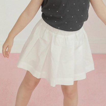 Casual Pure Cotton Summer Arrival Solid Color Girl’s Skirt, MyKids-USA®, Skirts, MyKids-USA - Size/Age - 73 (6-9M) - Color - Beige -  -  - TR2505122325-A.