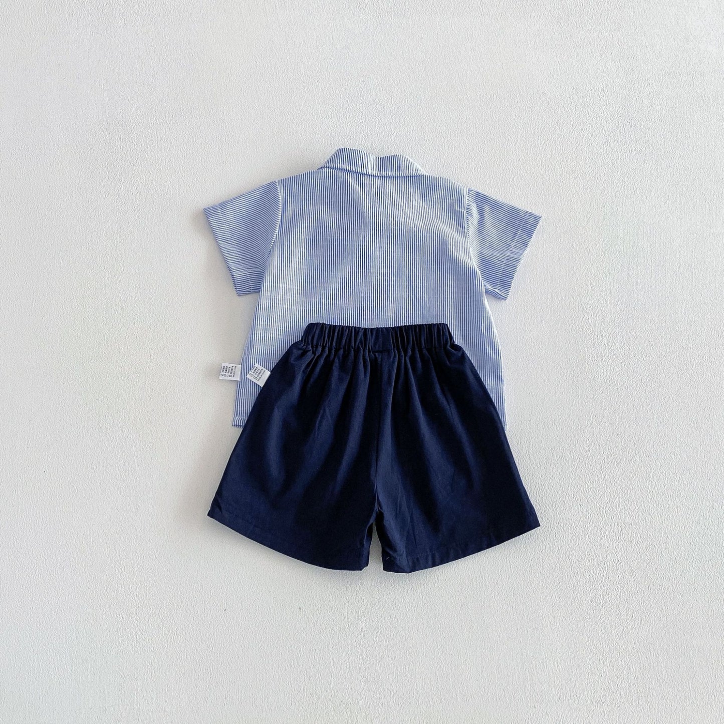 Summer Baby Kids Boys Short Sleeves Striped Shirt and Plain Shorts Clothing Set, MyKids-USA®, Baby & Children's Outfits, MyKids-USA -  -  -  -  -  -  - .