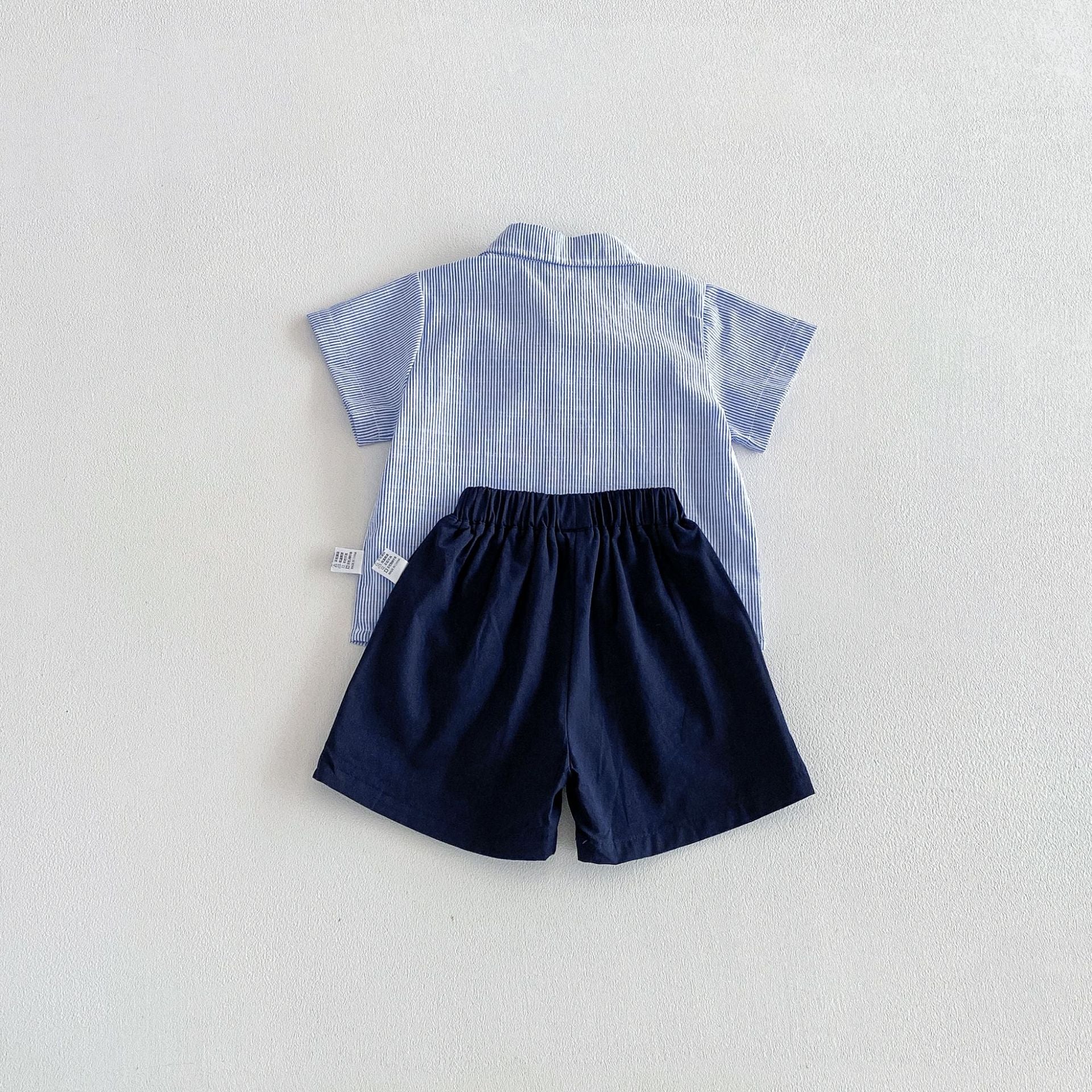 Summer Baby Kids Boys Short Sleeves Striped Shirt and Plain Shorts Clothing Set, MyKids-USA®, Baby & Children's Outfits, MyKids-USA -  -  -  -  -  -  - .