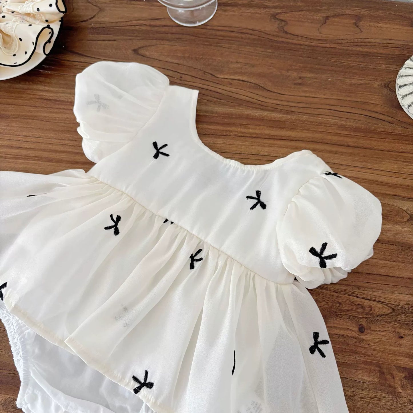 Summer Arrival Baby Girls Cute Butterfly-bows Pattern Short Sleeves Onesies, MyKids-USA®, Baby One-Pieces, MyKids-USA -  -  -  -  -  -  - 