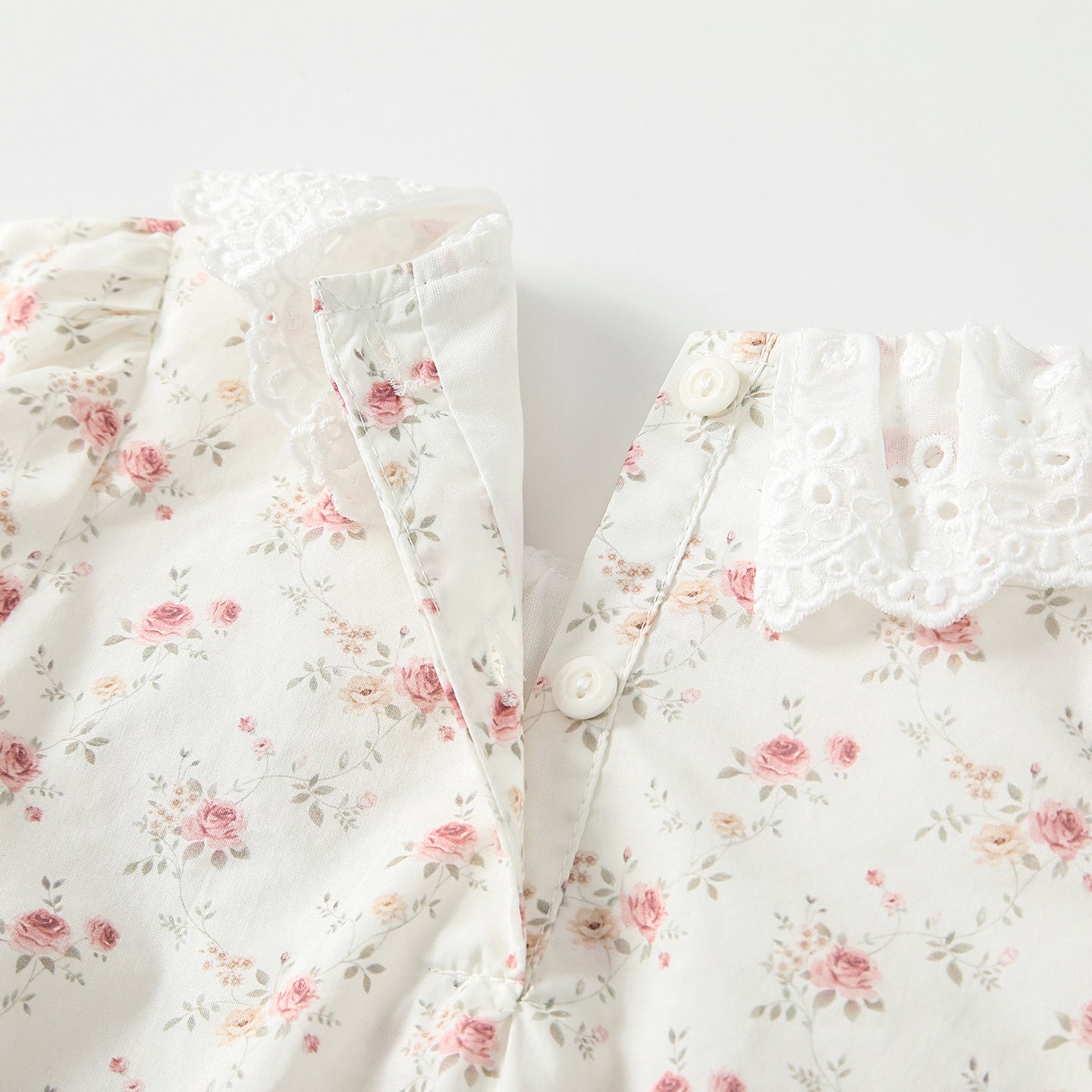 Arrival Spring Baby Girls Flowers Pattern Long Sleeves Beige Onesies with Collar, MyKids-USA®, Baby One-Pieces, MyKids-USA -  -  -  -  -  -  - .