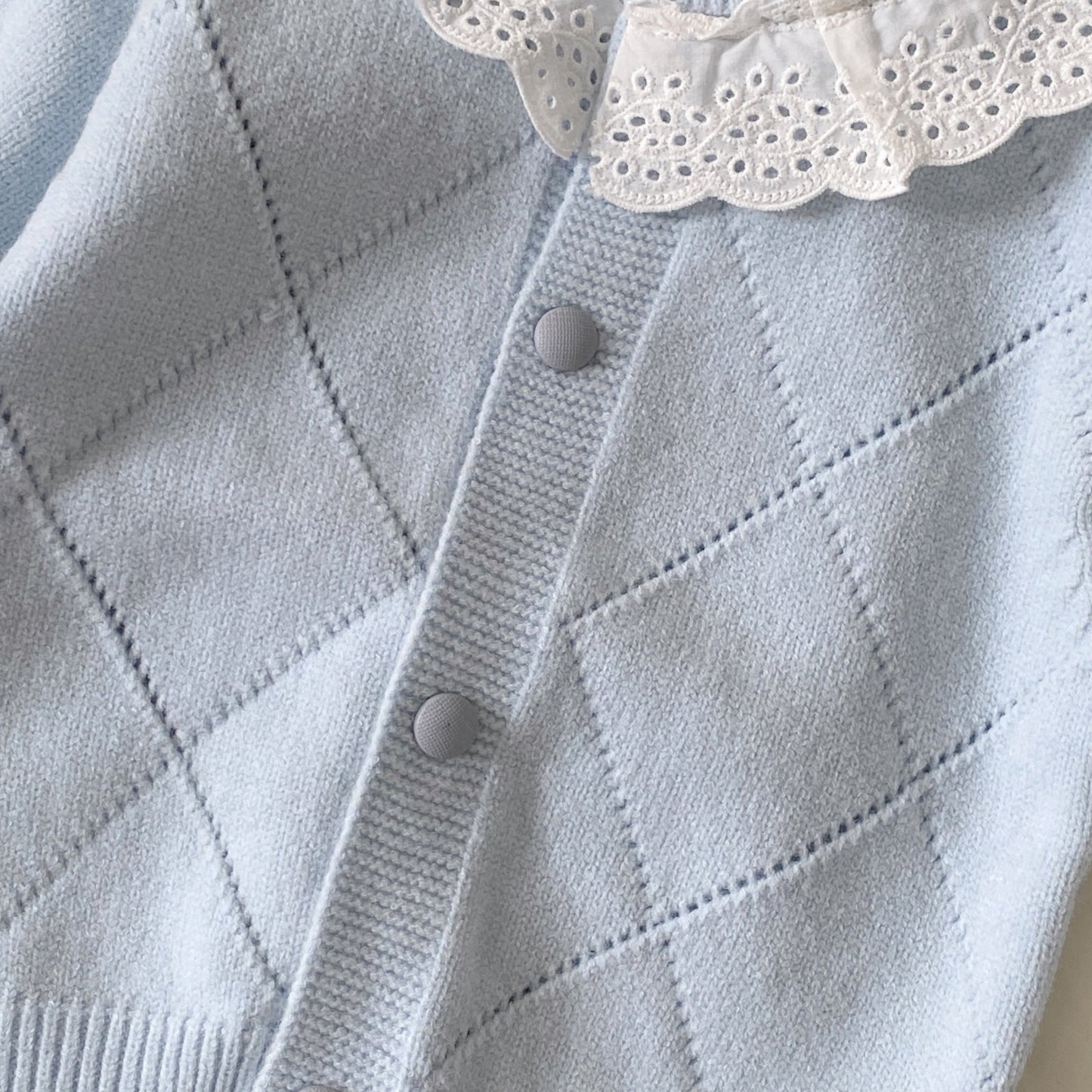 Winter and Autumn Baby Kids Girls Argyle Pattern Long Sleeves Cardigan and Plain Pants Knitted Clothing Set, MyKids-USA®, Baby & Toddler Outfits, MyKids-USA -  -  -  -  -  -  - 