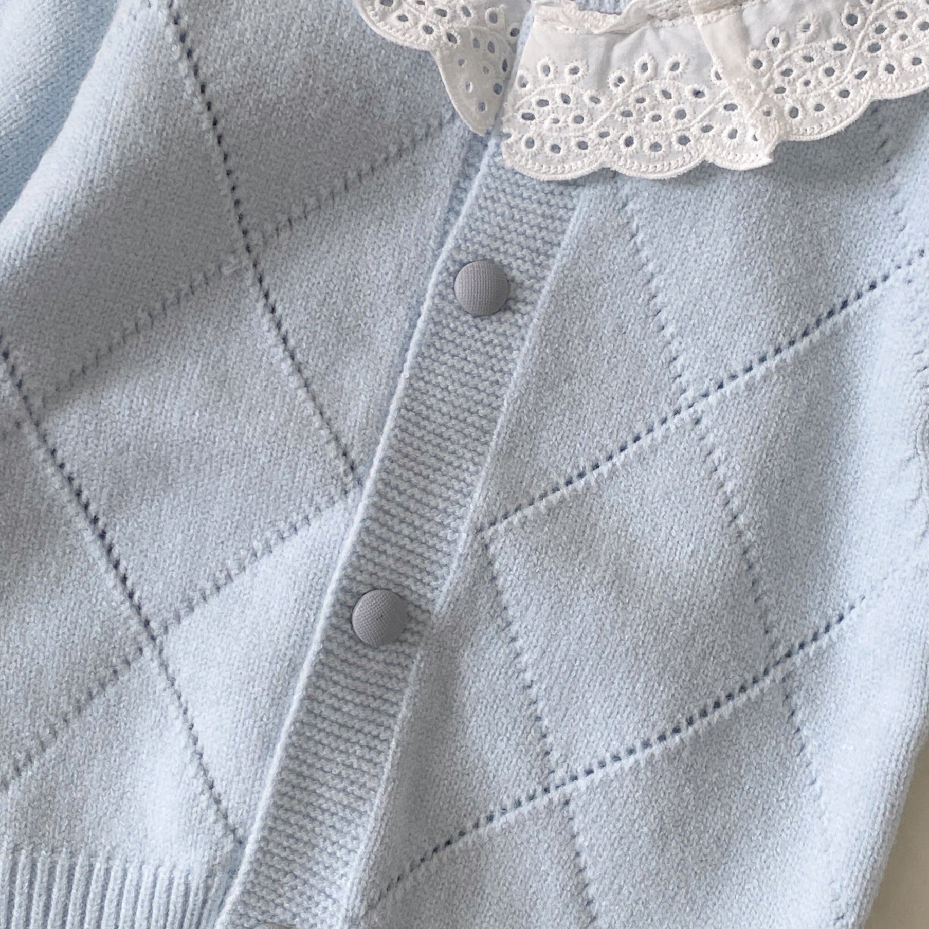 Winter and Autumn Baby Kids Girls Argyle Pattern Long Sleeves Cardigan and Plain Pants Knitted Clothing Set, MyKids-USA®, Baby & Toddler Outfits, MyKids-USA -  -  -  -  -  -  - 