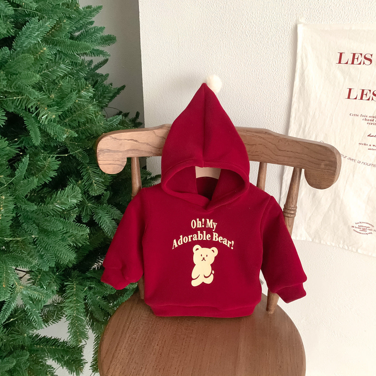 Winter and Autumn Baby Kids Unisex Letters and Teddy Bear Pattern Long Sleeves Hoodies and Red Pants Christmas Clothing Set, MyKids-USA®, Baby & Toddler Outfits, MyKids-USA -  -  -  -  -  -  - 