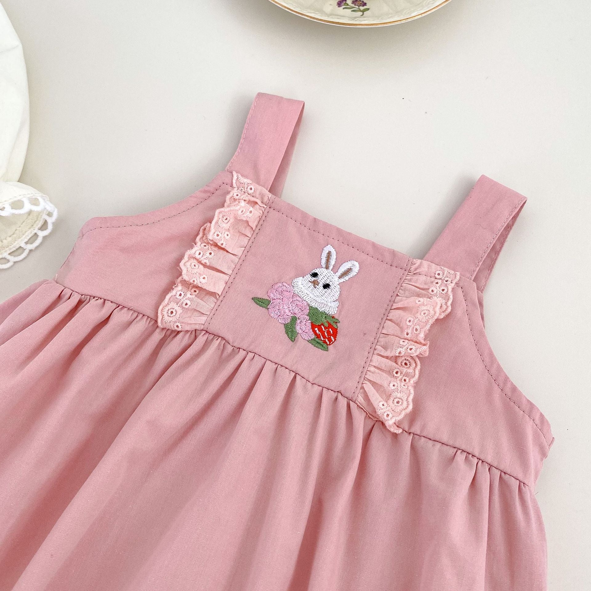 Arrival Spring Girls Long Sleeves Lace-trim Turn-down Collar Top Shirt and Sleeveless Onesies Clothing Set, MyKids-USA®, Baby One-Pieces, MyKids-USA -  -  -  -  -  -  - 