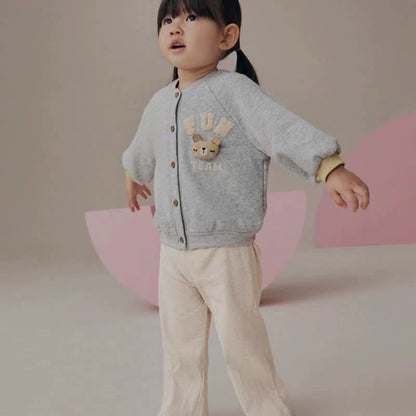 Spring and Autumn Girls Animals Cartoon Pattern Long Sleeves Coat and Beige Pants Clothing Set, MyKids-USA®, Baby & Toddler Outfits, MyKids-USA - Size/Age - 90 (12-24M) - Color - Grey -  -  - TR2507171946-A