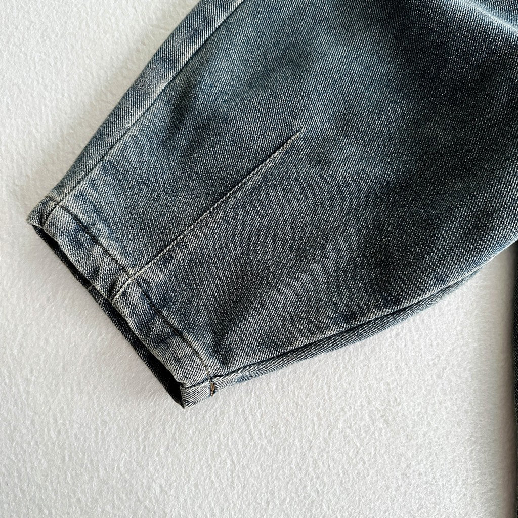 Autumn Arrival Vintage Casual Unisex Dark Blue Denim American Style Pants, MyKids-USA®, Jeans, MyKids-USA -  -  -  -  -  -  - 