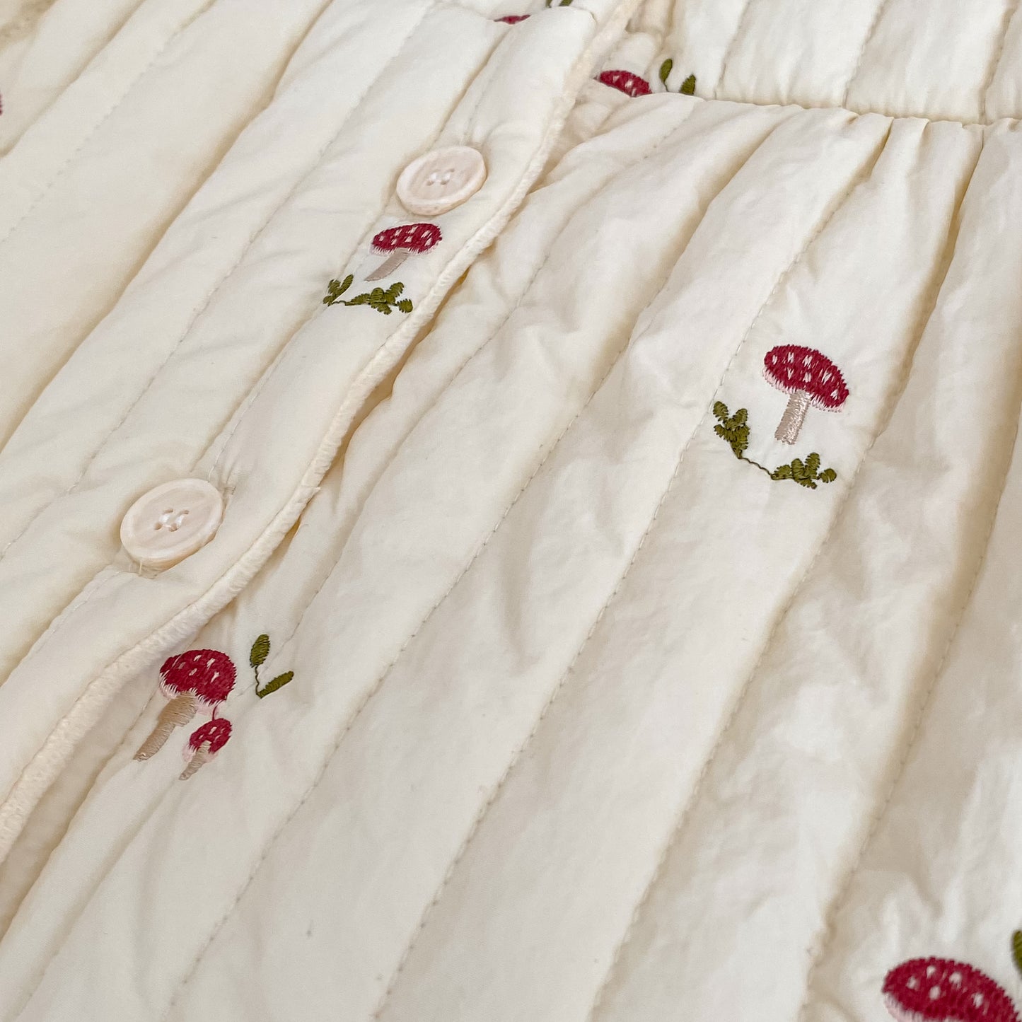 Winter Arrival Baby Girls Long Sleeves Mushrooms Pattern Fleece-Lined Warm Coat, MyKids-USA®, Puffer Jackets, MyKids-USA -  -  -  -  -  -  - 