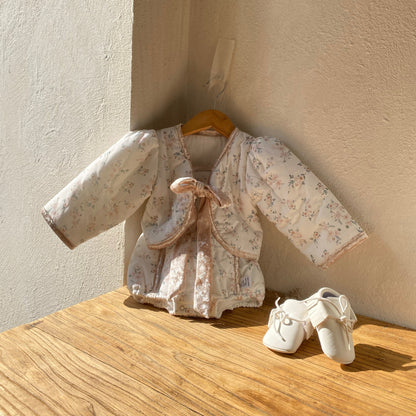 Winter and Spring Arrival Baby Girls Long Sleeves Floral Pattern Butterfly-bow Tied Coat, MyKids-USA®, Baby & Toddler Coats & Jackets, MyKids-USA -  -  -  -  -  -  - .