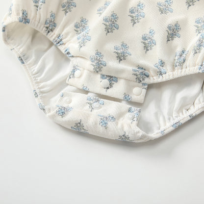 Arrival Autumn Baby Girls Floral Long Sleeves Onesies with Collar, MyKids-USA®, Baby One-Pieces, MyKids-USA -  -  -  -  -  -  - 