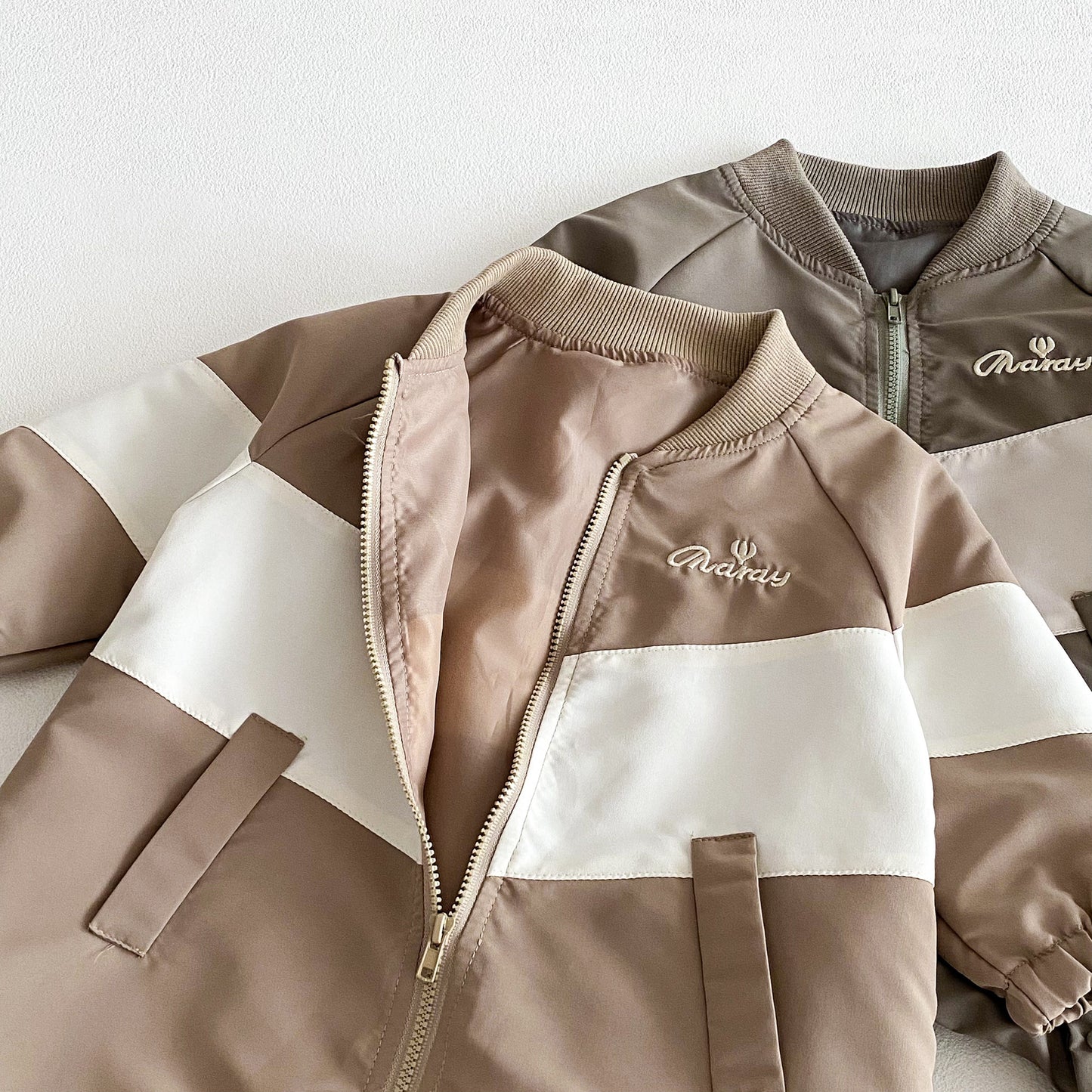 Autumn and Spring Arrival Baby Unisex Long Sleeves Casual Letters Pattern Zip-up Rompers, MyKids-USA®, Baby One-Pieces, MyKids-USA -  -  -  -  -  -  - 