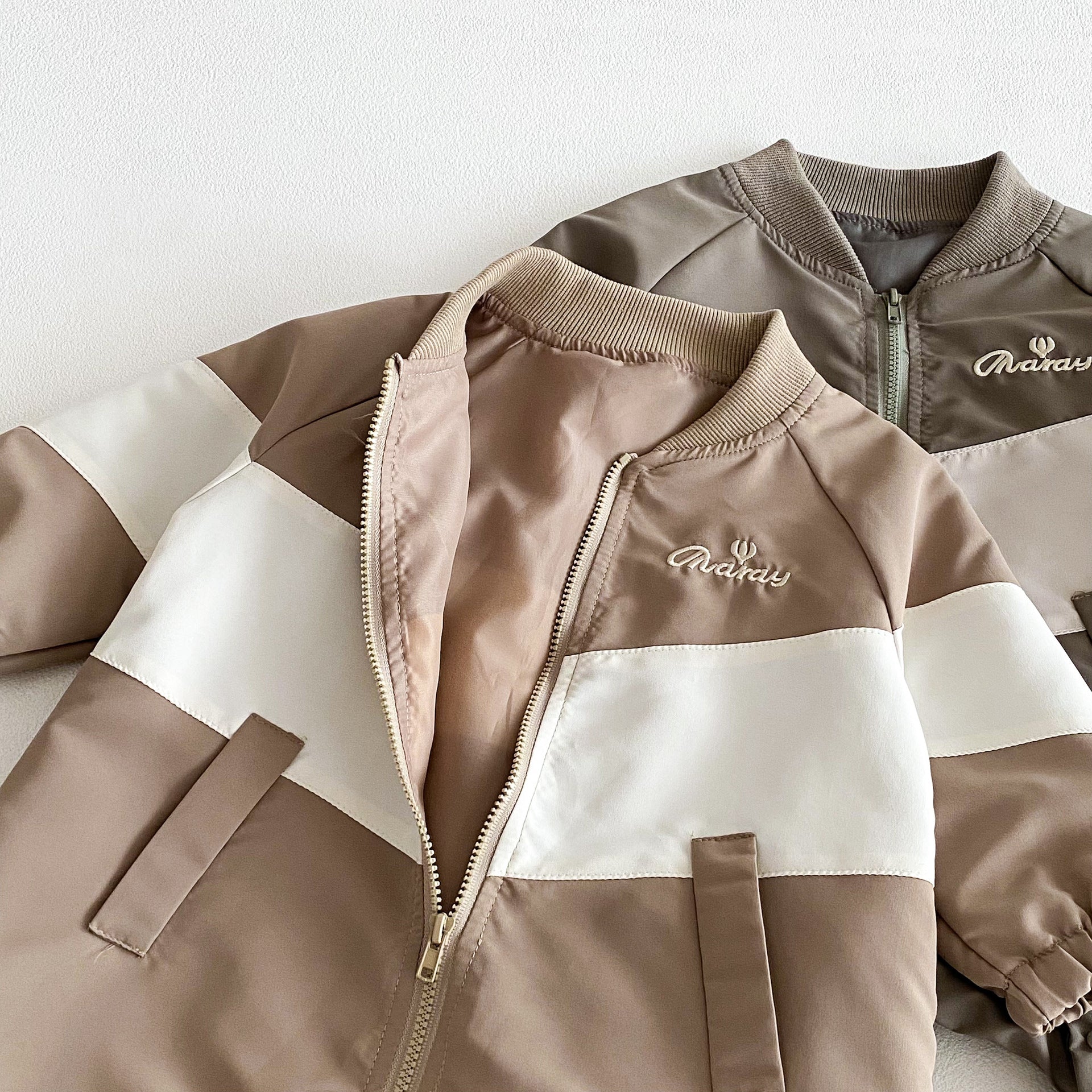 Autumn and Spring Arrival Baby Unisex Long Sleeves Casual Letters Pattern Zip-up Rompers, MyKids-USA®, Baby One-Pieces, MyKids-USA -  -  -  -  -  -  - 