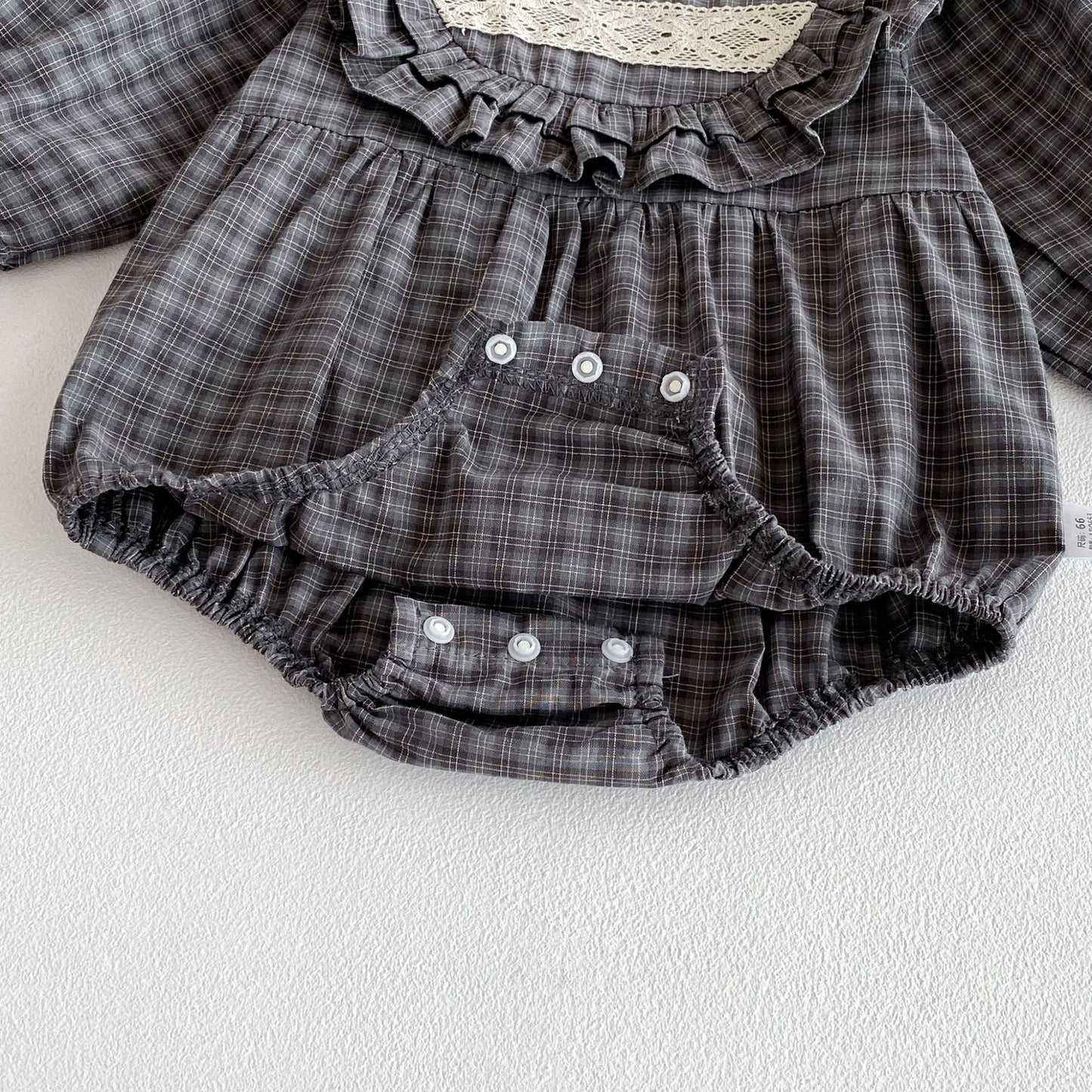 Autumn Arrival Baby Girls Long Sleeves Plaid Pattern Vintage Onesies, MyKids-USA®, Baby One-Pieces, MyKids-USA -  -  -  -  -  -  - 