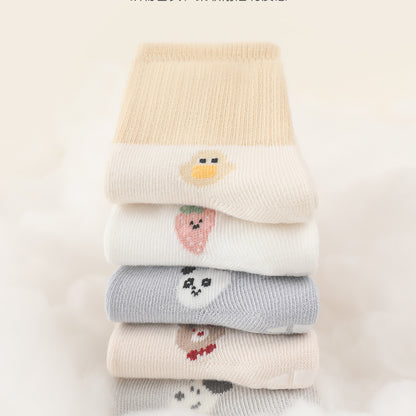 Autumn and Spring Baby Unisex Breathable Simple Cartoon Pattern Color Patchwork Socks, MyKids-USA®, Baby & Toddler Socks & Tights, MyKids-USA -  -  -  -  -  -  - 