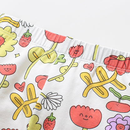 Spring and Autumn Girls Animals Cartoon Pattern Long Sleeves Sweatshirt and Floral Pants Clothing Set, MyKids-USA®, Baby & Toddler Outfits, MyKids-USA -  -  -  -  -  -  - 