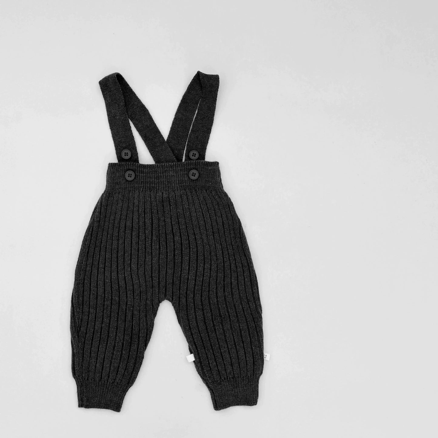 Autumn Arrival Baby Unisex Solid Color Sleeveless Knitted Strap Overalls, MyKids-USA®, Baby One-Pieces, MyKids-USA - Size/Age - 66 (3-6M) - Color - Grey -  -  - TR2509062205-F