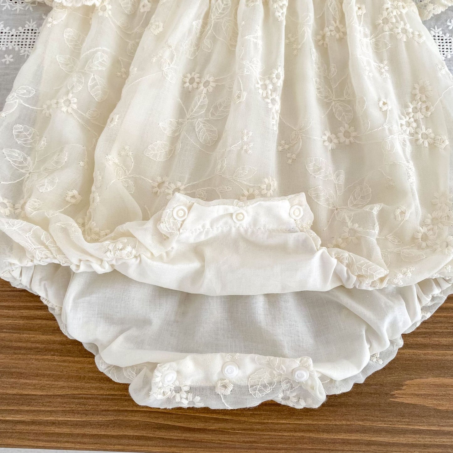 Summer Arrival Baby Girls Apricot Tulle Fly Sleeves Flowers Embroidered Pattern Onesies, MyKids-USA®, Baby One-Pieces, MyKids-USA -  -  -  -  -  -  - 