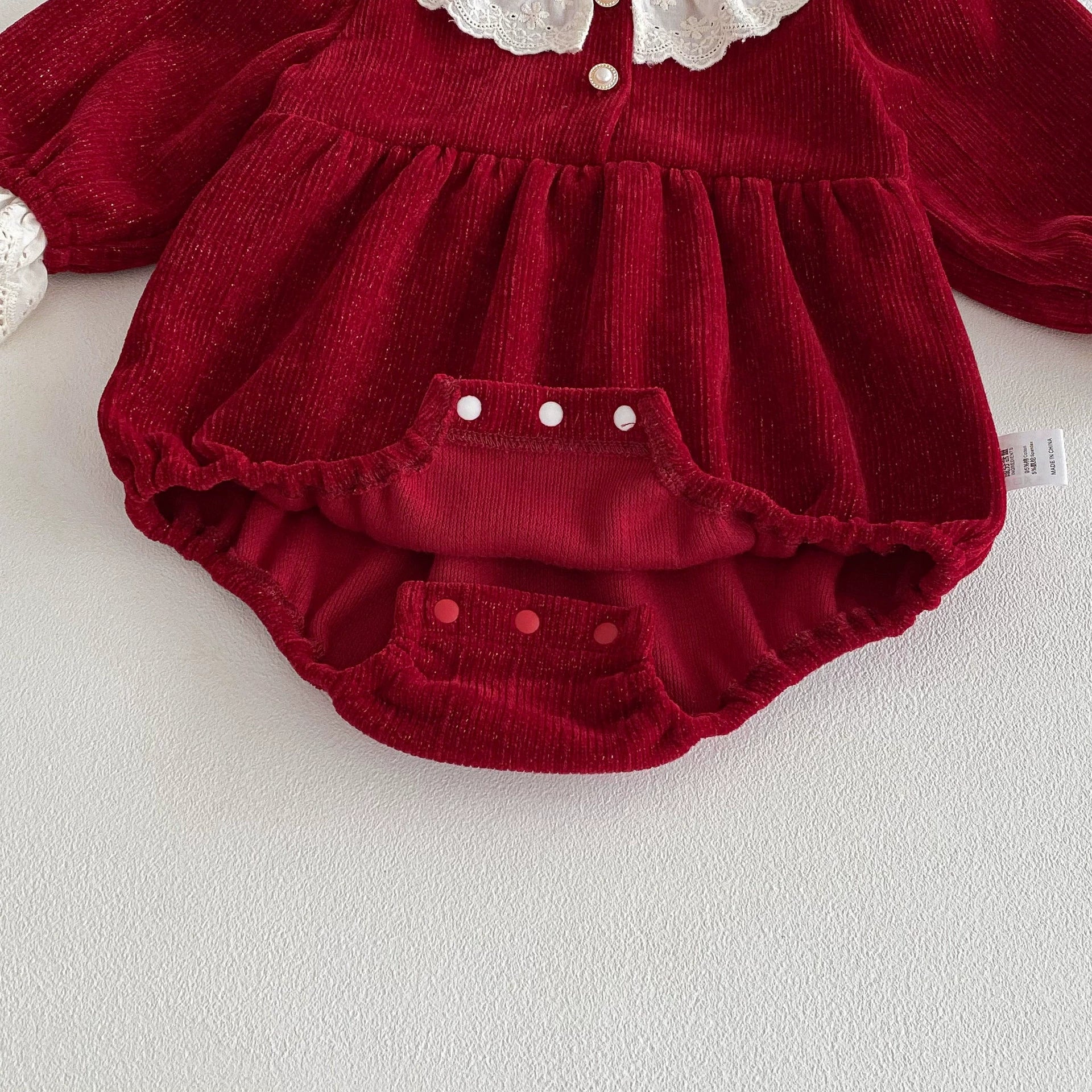 Autumn Arrival Baby Girls Long Sleeves Color Patchwork Onesies, MyKids-USA®, Baby One-Pieces, MyKids-USA -  -  -  -  -  -  - 