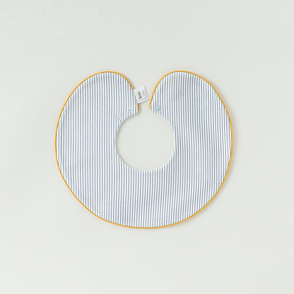 Adorable Simple Pattern Cotton Snap-on Round Shaped Bib, MyKids-USA®, Bibs, MyKids-USA - Size/Age - M (1-3Y) - Color - Blue -  -  - TR2601301811-B.