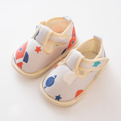 Baby Cartoon Soft Antiskid Hook And Loop Baby/Toddler Shoes Low