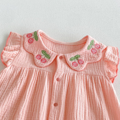 Summer Arrival Baby Girls Short Sleeves Fruits Pattern Rompers Bodysuits, MyKids-USA®, Baby & Children's One-Pieces, MyKids-USA -  -  -  -  -  -  - .