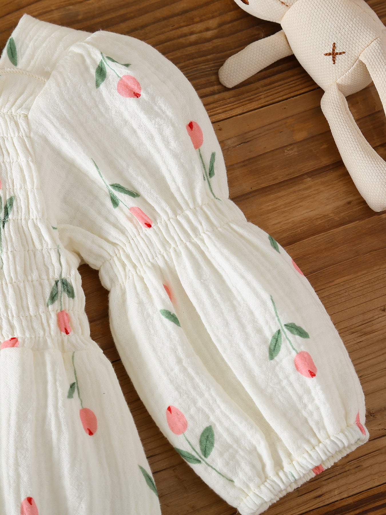MyKids-USA® Autumn Design Baby Girls Flowers Pattern Long Sleeves Bodysuit