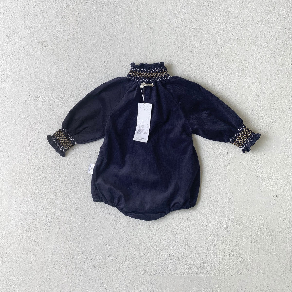 MyKids-USA® Autumn Arrival Embroidery Pattern Turtle Neck Baby Kids Girls Princess Long Sleeves Bodysuit