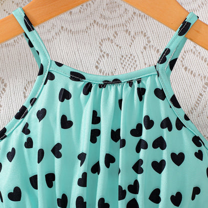 Design Summer Baby Kids Girls Sleeveless Hearts Pattern Overalls with Bag, MyKids-USA®, Baby & Children's One-Pieces, MyKids-USA -  -  -  -  -  -  - .