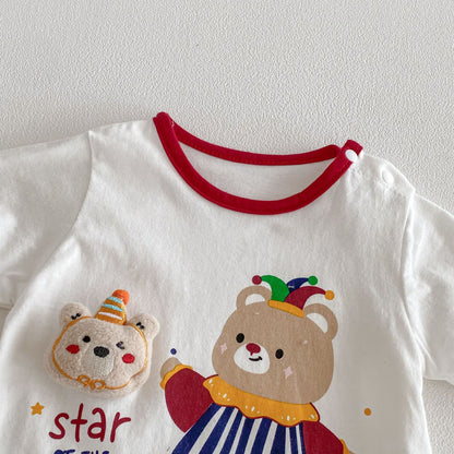 Summer Arrival Baby Boys and Girls Short Sleeves Letters and Cartoon Pattern Rompers, MyKids-USA®, Baby One-Pieces, MyKids-USA -  -  -  -  -  -  - .