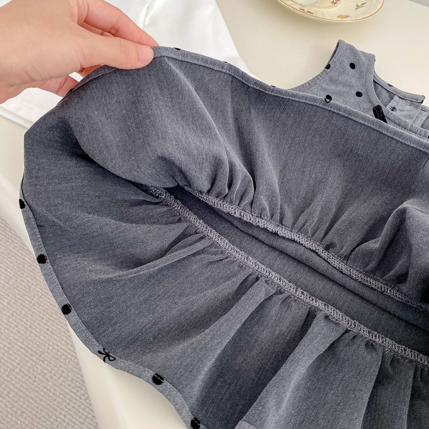 Arrival Spring Girls Long Sleeves Simple Top and Dots Pattern Sleeveless Dress Set Clothing Set, MyKids-USA®, Baby & Toddler Dresses, MyKids-USA -  -  -  -  -  -  - 