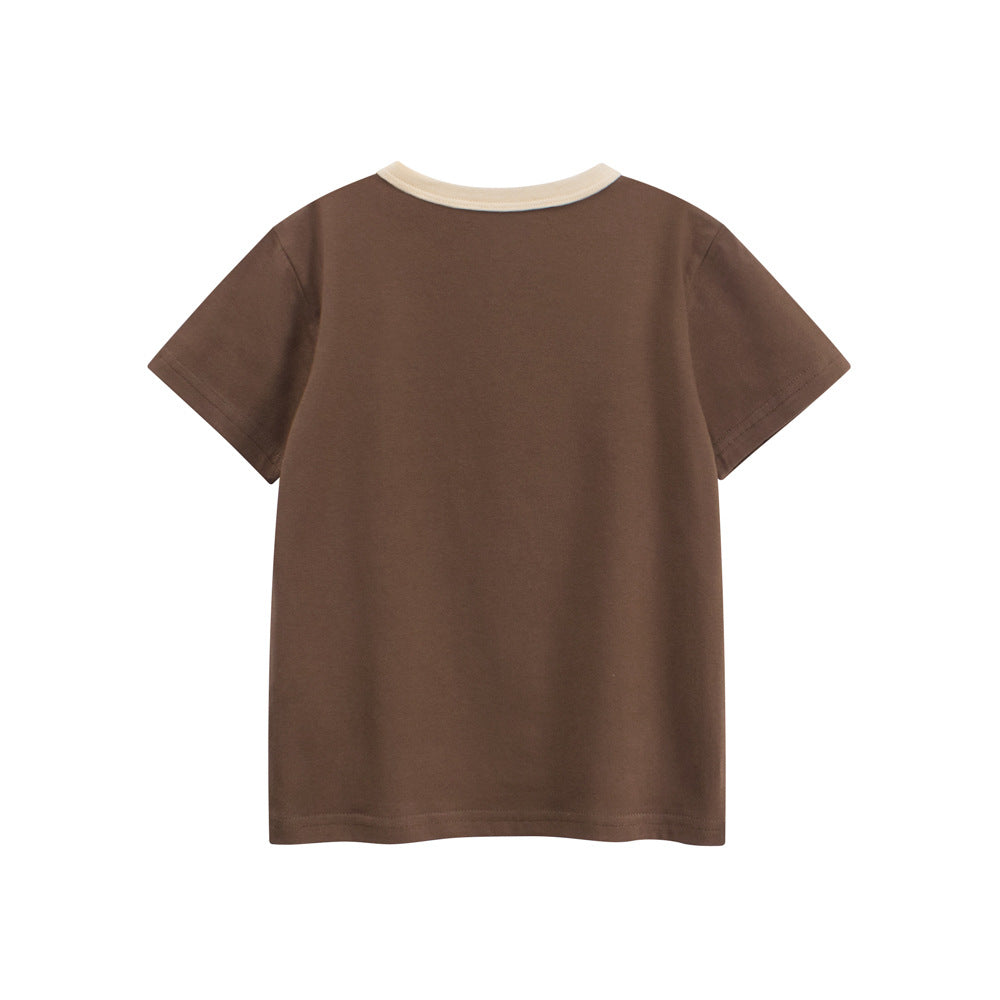 Summer Girls’ Cartoon Pattern T-shirt in European and American Style, MyKids-USA®, T-Shirts, MyKids-USA -  -  -  -  -  -  - .