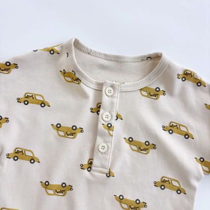 Summer Arrival Baby Unisex Cartoon Cars Pattern Short Sleeves Rompers, MyKids-USA®, Baby One-Pieces, MyKids-USA -  -  -  -  -  -  - 