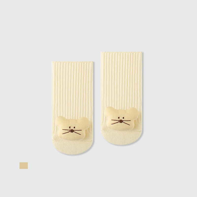Autumn and Winter Baby Unisex Breathable Simple Animals Pattern Cute Socks, MyKids-USA®, Baby & Toddler Socks & Tights, MyKids-USA - Size/Age - XS (0-6M) - Color - Yellow -  -  - TR2511172159-E