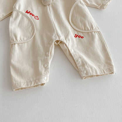 Autumn Arrival Baby Unisex Long Sleeves Animals and Letters Pattern Rompers, MyKids-USA®, Baby One-Pieces, MyKids-USA -  -  -  -  -  -  - 