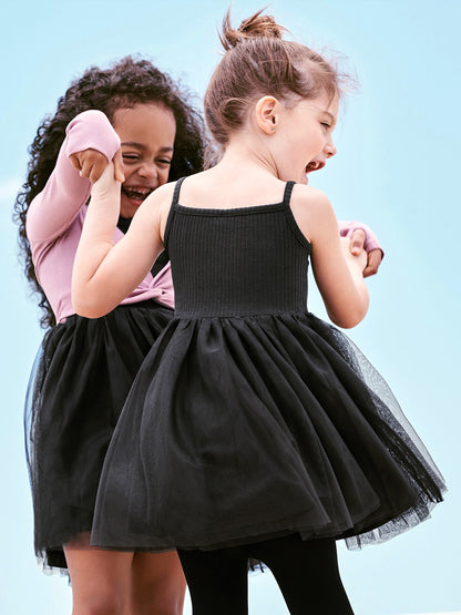 Summer Arrival Baby Kids Girls Sleeveless Solid Color Black Tulle Dress, MyKids-USA®, Baby & Toddler Dresses, MyKids-USA -  -  -  -  -  -  - 