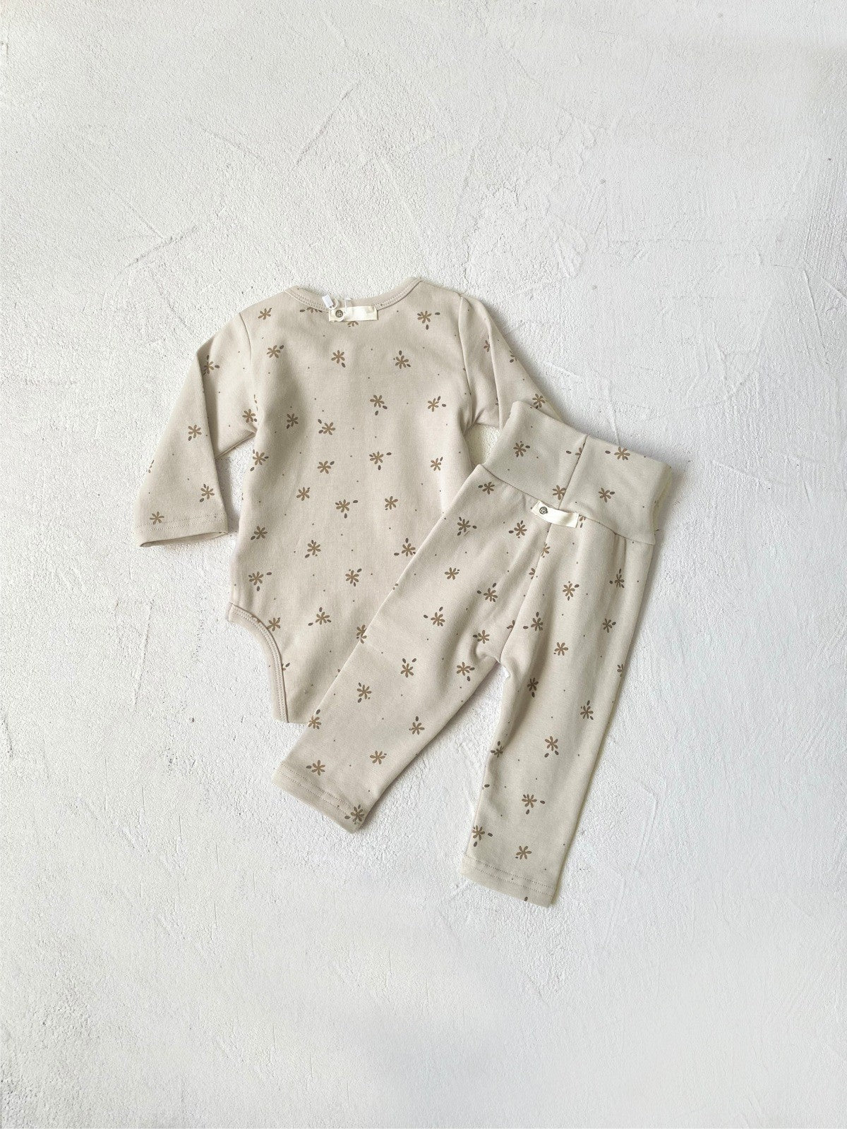MyKids-USA® Spring and Autumn Baby Kids Girls Long Sleeves Floral Onesies and Pants Clothing Set