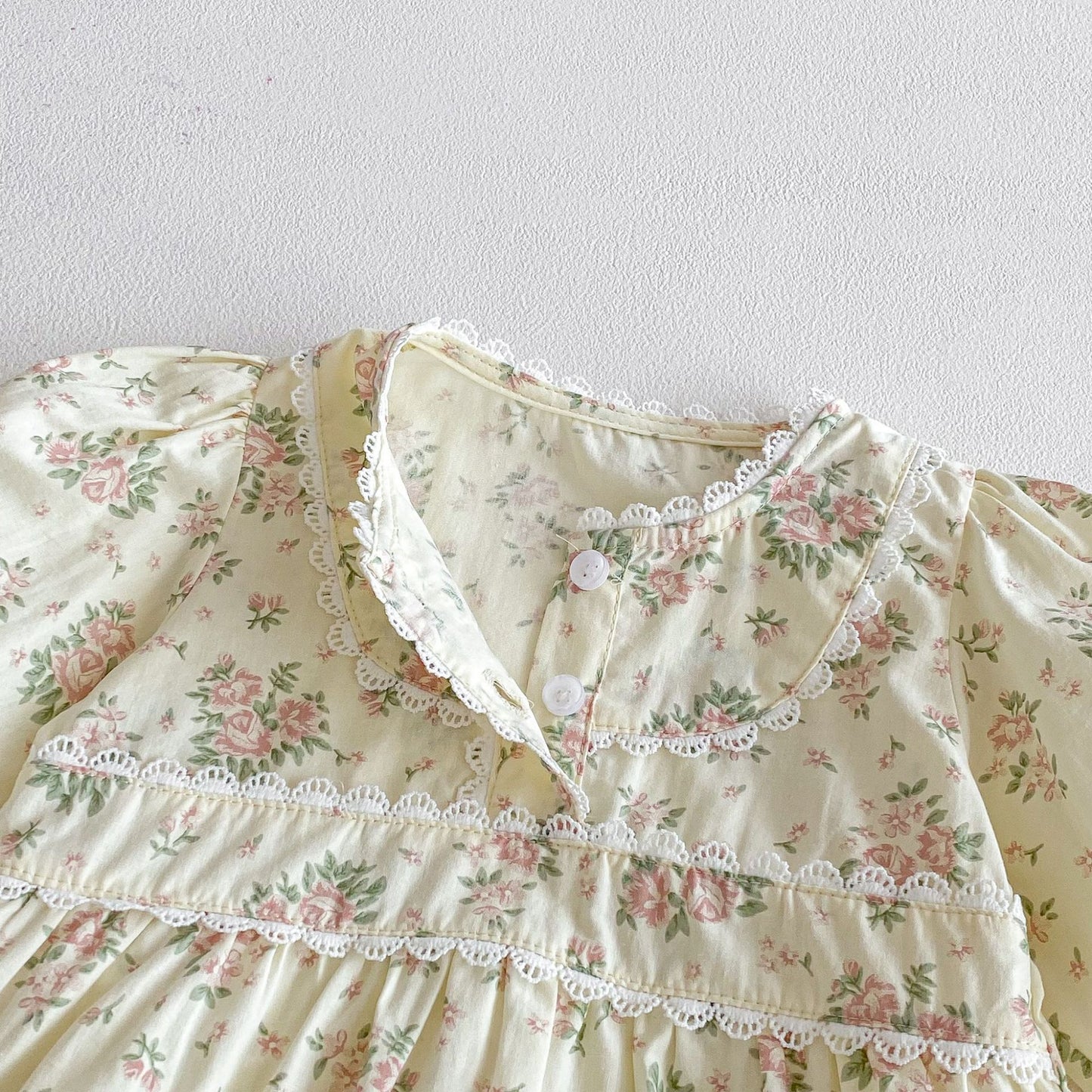 Spring and Autumn Arrival Baby Girls Long Sleeves Cute Floral Bodysuit