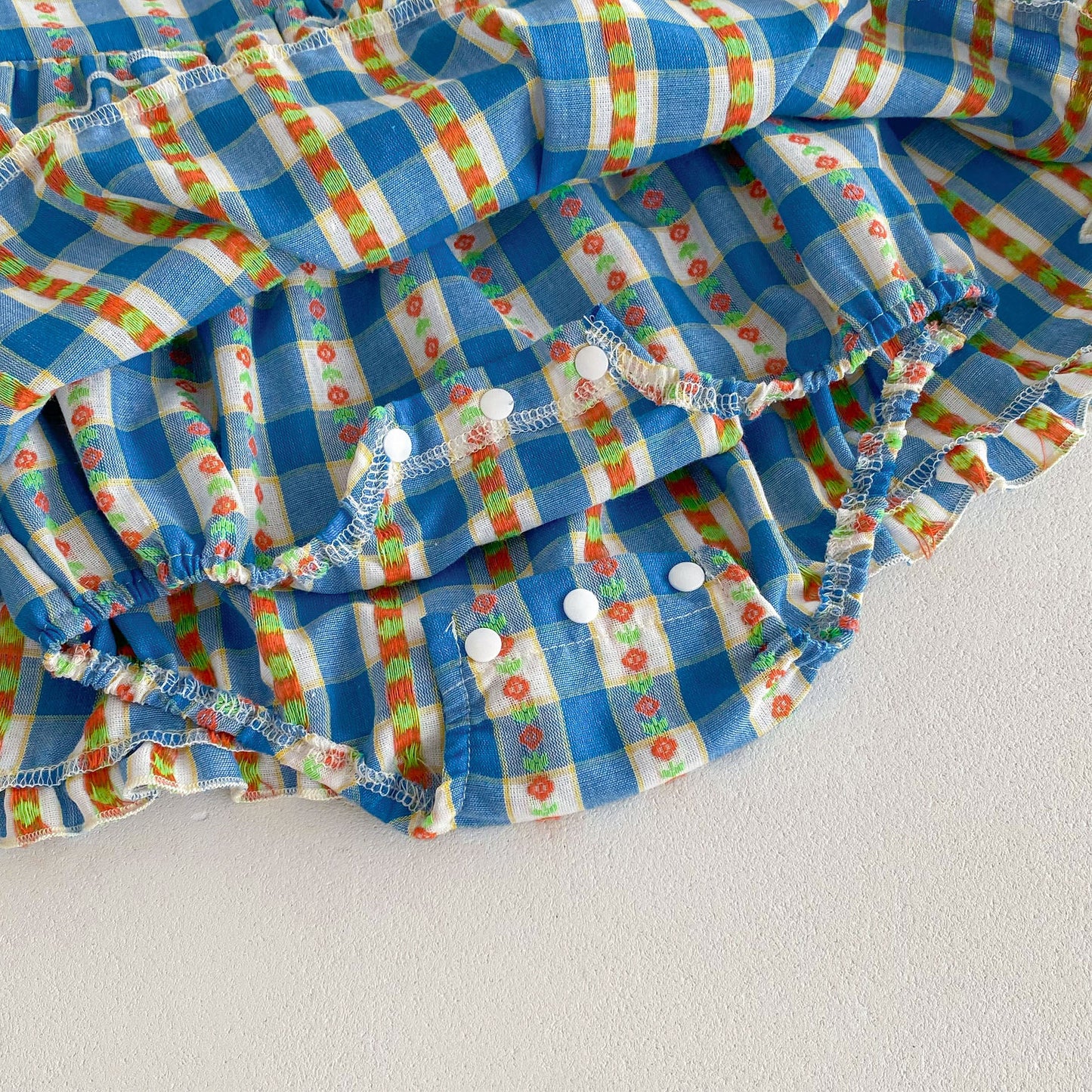 Autumn Arrival Baby Girls Long Sleeves Floral Plaid Ruffle Neck Onesies Dress, MyKids-USA®, Baby & Toddler Dresses, MyKids-USA -  -  -  -  -  -  - 