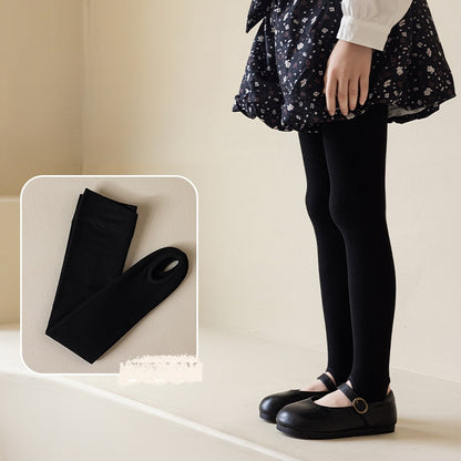 Autumn and Spring Baby Kids Girls Breathable Solid Color Tights 60-78cm, MyKids-USA®, Baby & Toddler Socks & Tights, MyKids-USA - Size/Age - M (4-6Y) - Color - Black -  -  - TR2601112239-A.