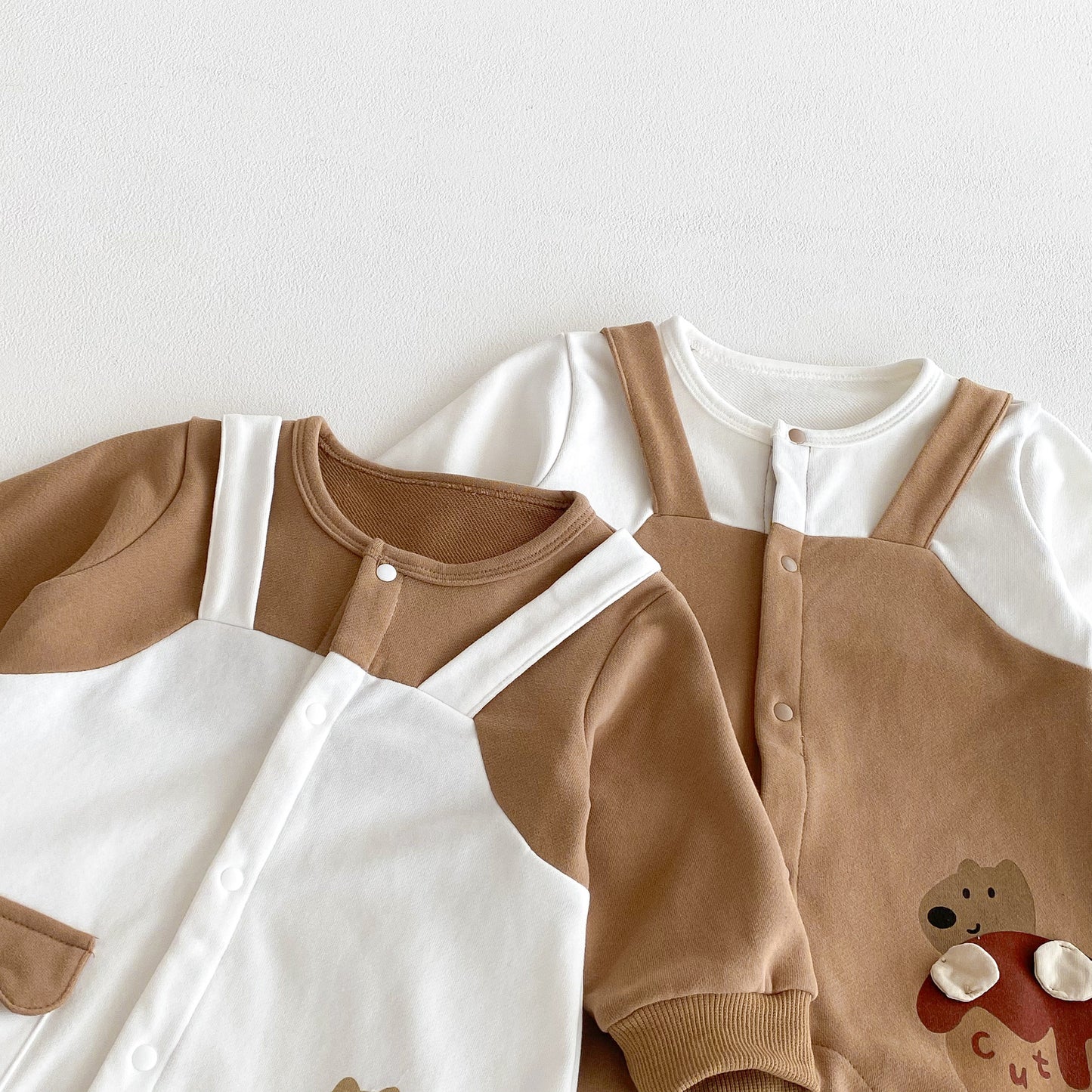 Autumn Arrival Baby Unisex Long Sleeves Cartoon Pattern Color Patchwork Rompers, MyKids-USA®, Baby One-Pieces, MyKids-USA -  -  -  -  -  -  - 